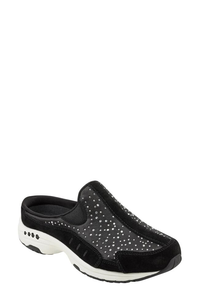 Easy Spirit Travelstones Sneaker in Black Suede Cover