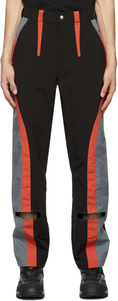 Kiko Kostadinov Black & Red Jethra Trousers Cover