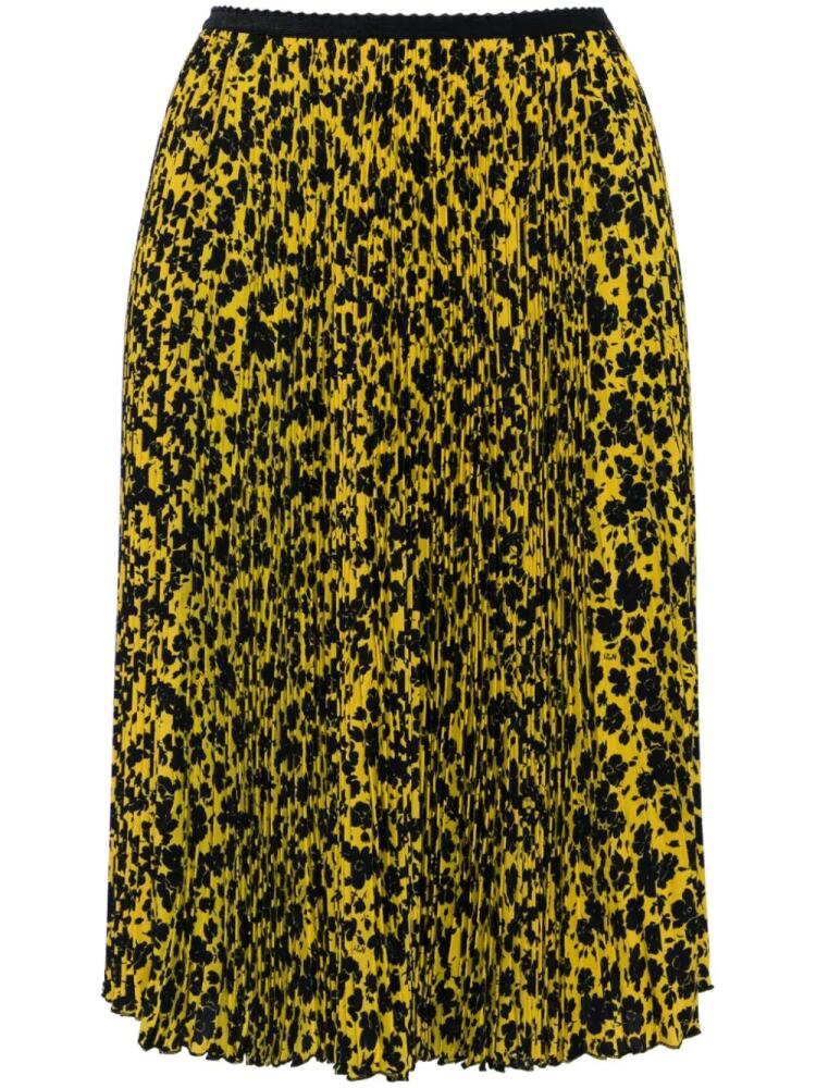 Nº21 floral-print pleated skirt - Yellow Cover