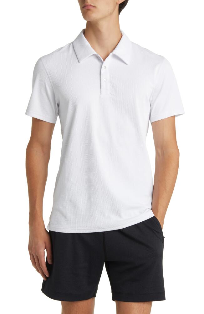 Reigning Champ Solotex Mesh Polo in White Cover