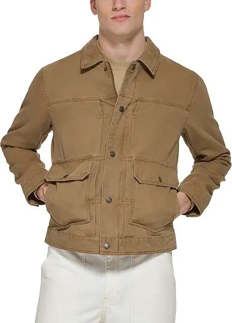 Levi's(r) Cotton Utility Jacket (Brown) Men's Jacket Cover