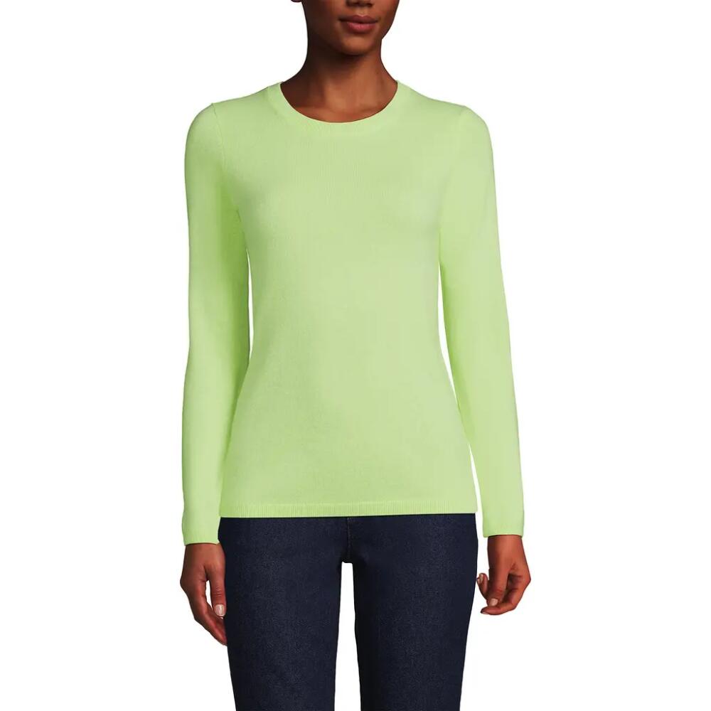 Lands' End Cashmere Sweater in Fluorescent Green Cover