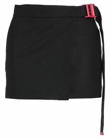 Off-white Woman Mini skirt Black Polyester, Virgin Wool, Lycra Cover