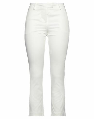 Rue Du Bac Woman Pants White Cotton, Elastane Cover