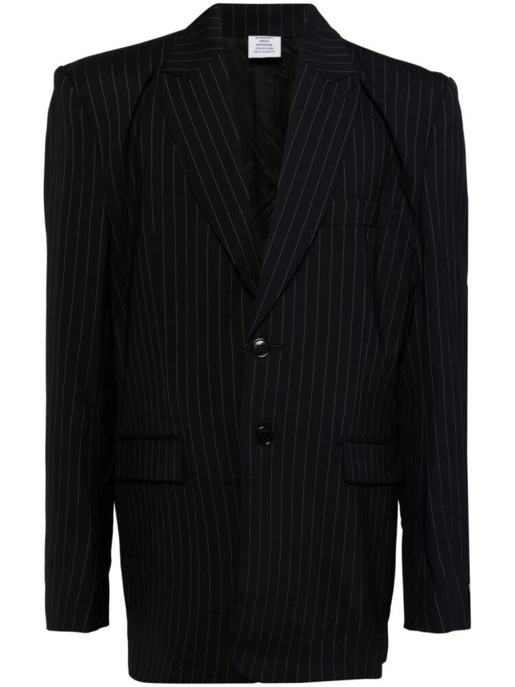 VETEMENTS striped blazer - Blue Cover