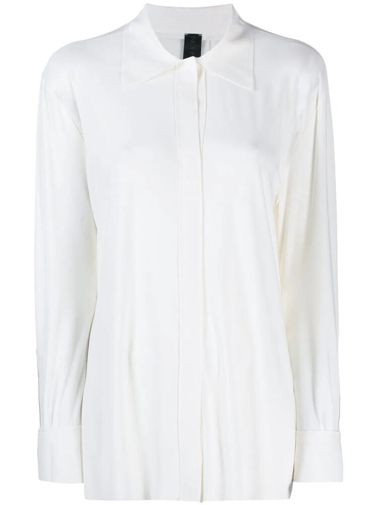 Norma Kamali concealed button shirt - White Cover