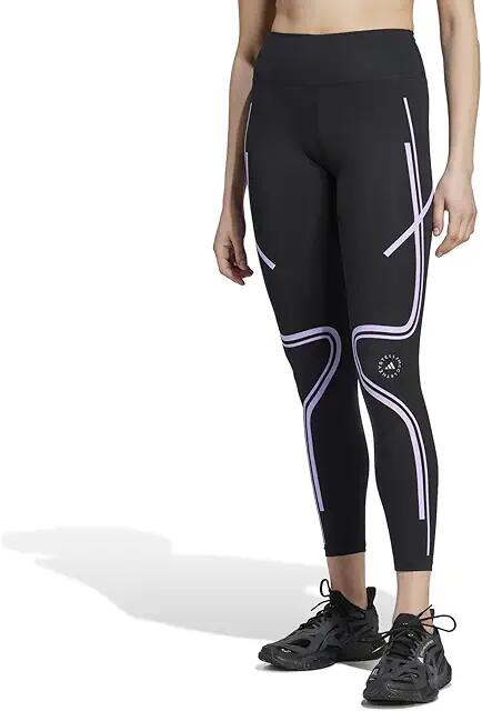 adidas by Stella McCartney Truepace Running Leggings IB6807 (Black/Purple Glow) Women's Clothing Cover