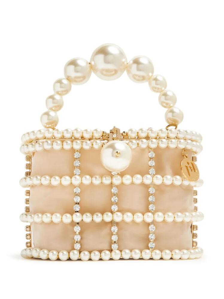 Rosantica Holli Bling crystal-embellished bag - Neutrals Cover