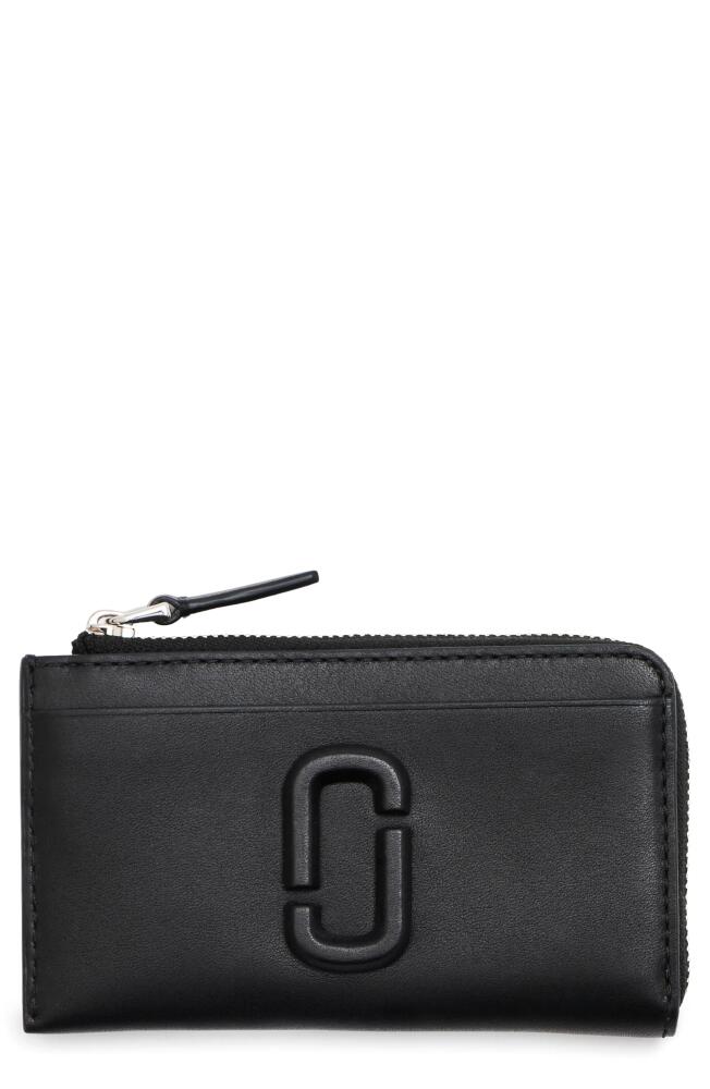 Marc Jacobs The Top Zip Multi Leather Card Holder in Black Cover