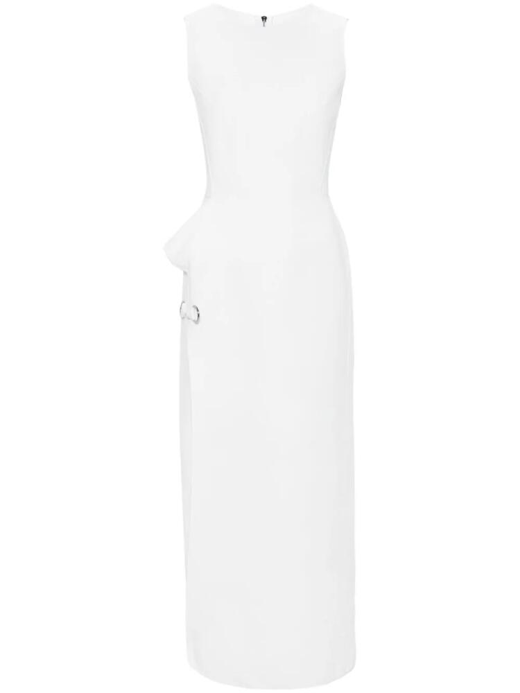 Maticevski Mannerism side-slit dress - White Cover