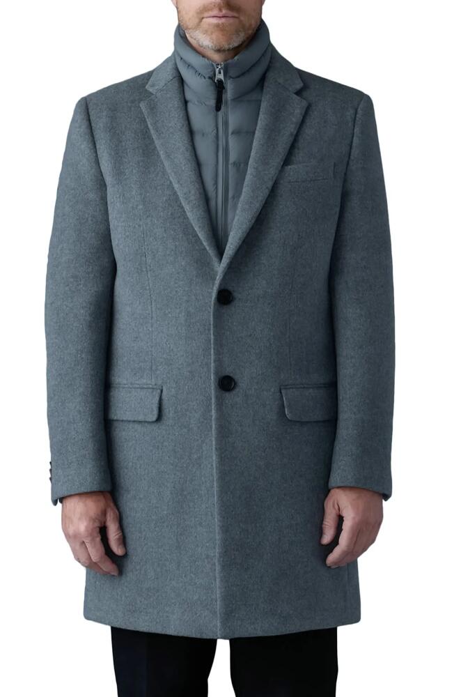 Mackage Skai-SLB Virgin Wool Coat with Removable Down Bib in Carbon Mix Cover