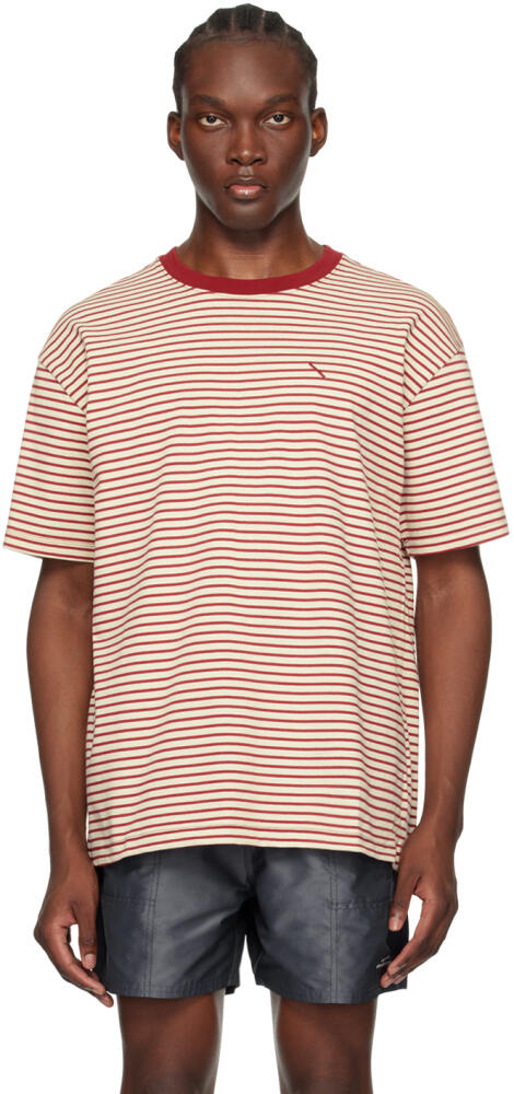 Saturdays NYC Red Striped T-Shirt Cover