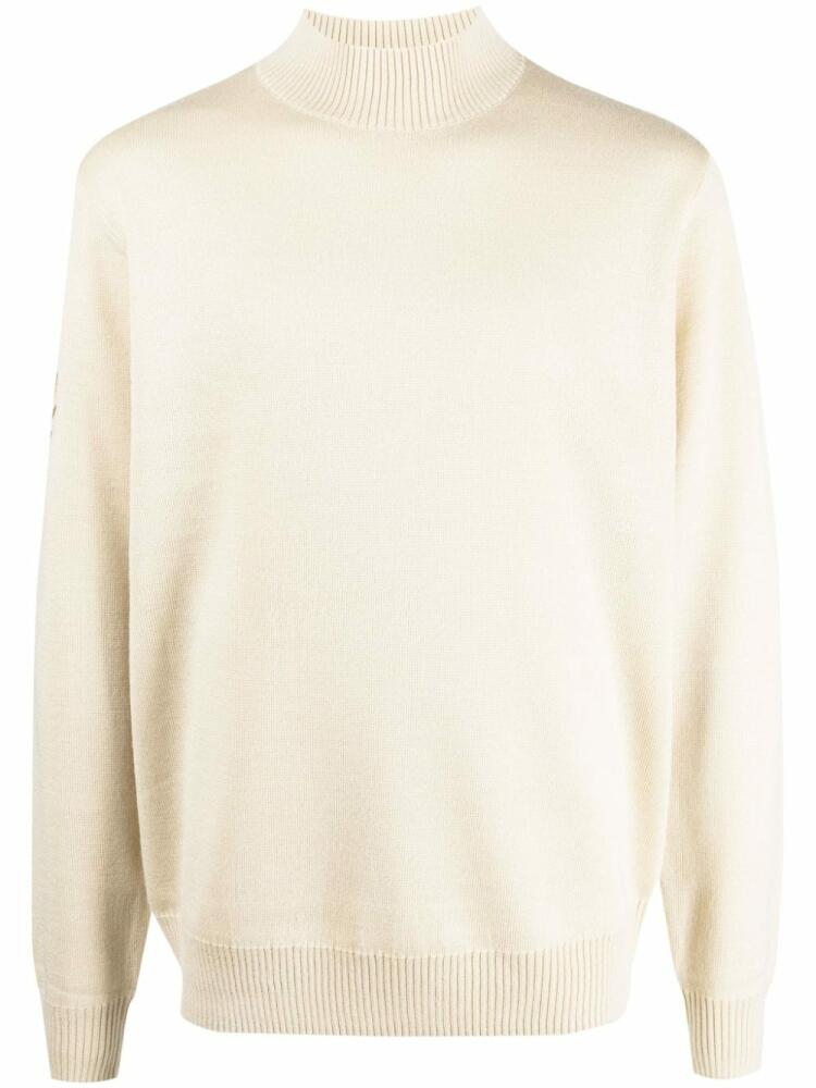 Fred Perry mock-neck wool-blend jumper - Neutrals Cover