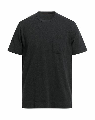 Officina 36 Man T-shirt Steel grey Cotton, Polyester Cover