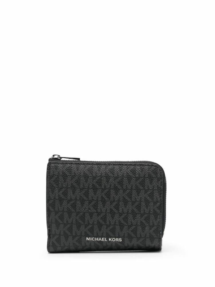 Michael Michael Kors logo zipped wallet - Black Cover