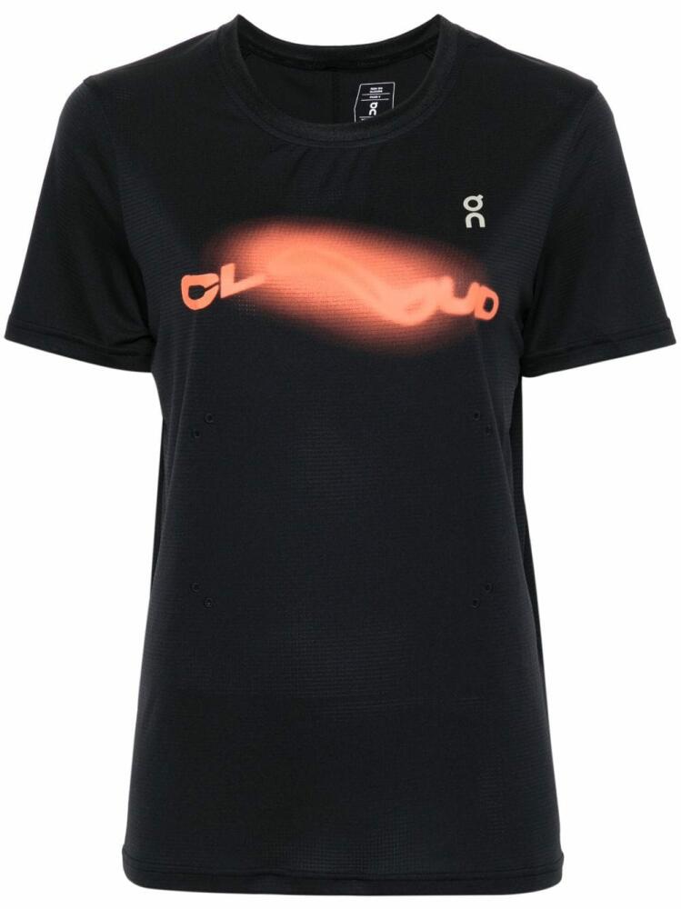 On Running Pace-T logo-print T-shirt - Black Cover