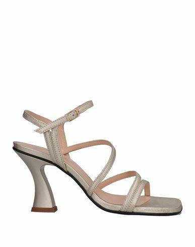 Bruglia Woman Sandals Platinum Soft Leather Cover