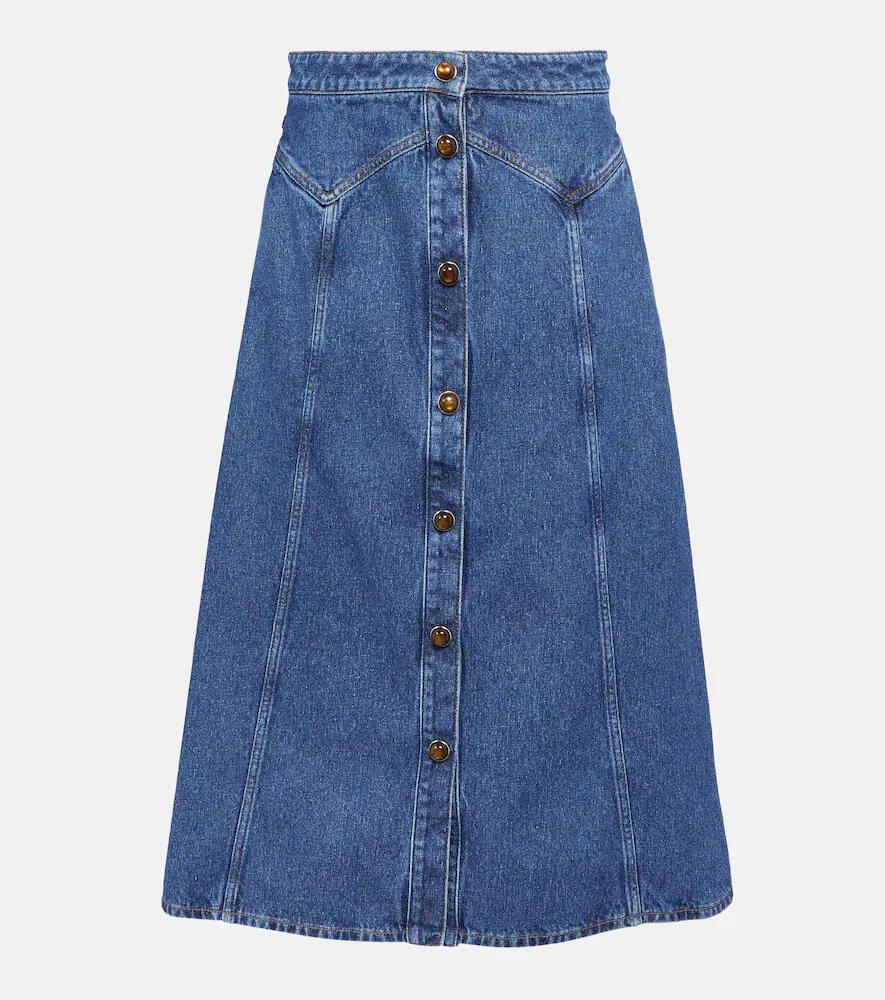 Chloé Denim midi skirt Cover