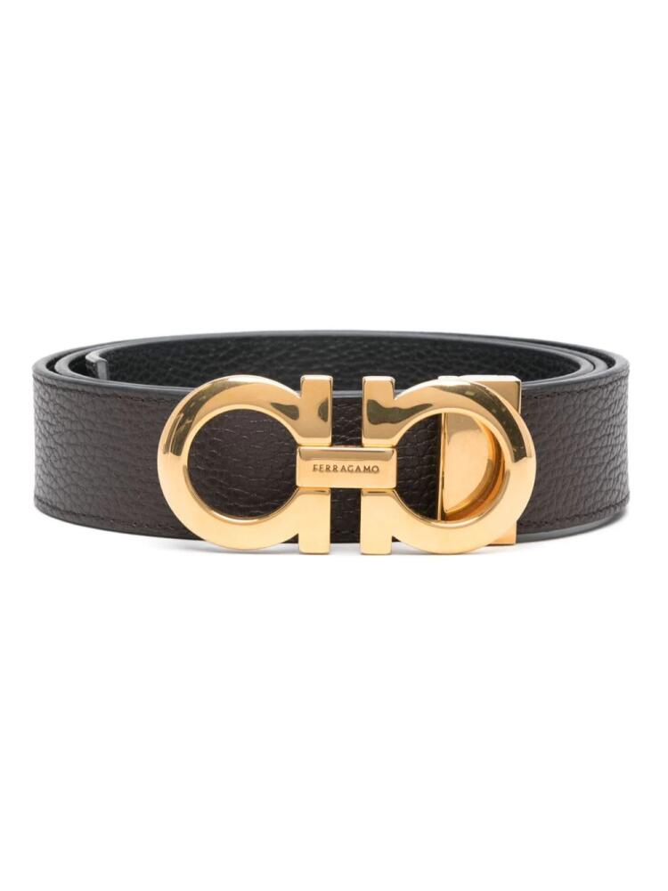 Ferragamo Gancini reversible belt - Black Cover