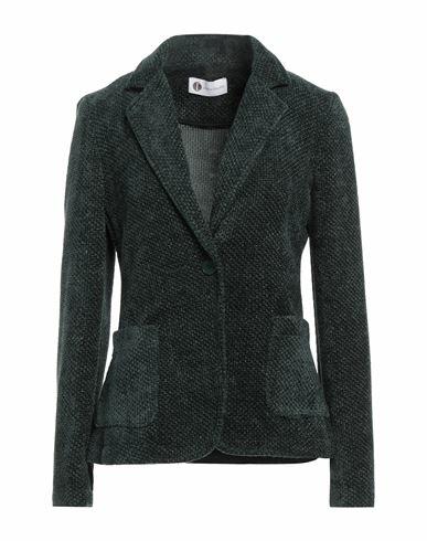 Diana Gallesi Woman Blazer Dark green Polyester Cover