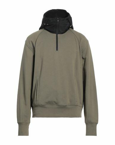 Alexander Mcqueen Man Sweatshirt Military green Cotton, Polyester, Elastane, Viscose Cover