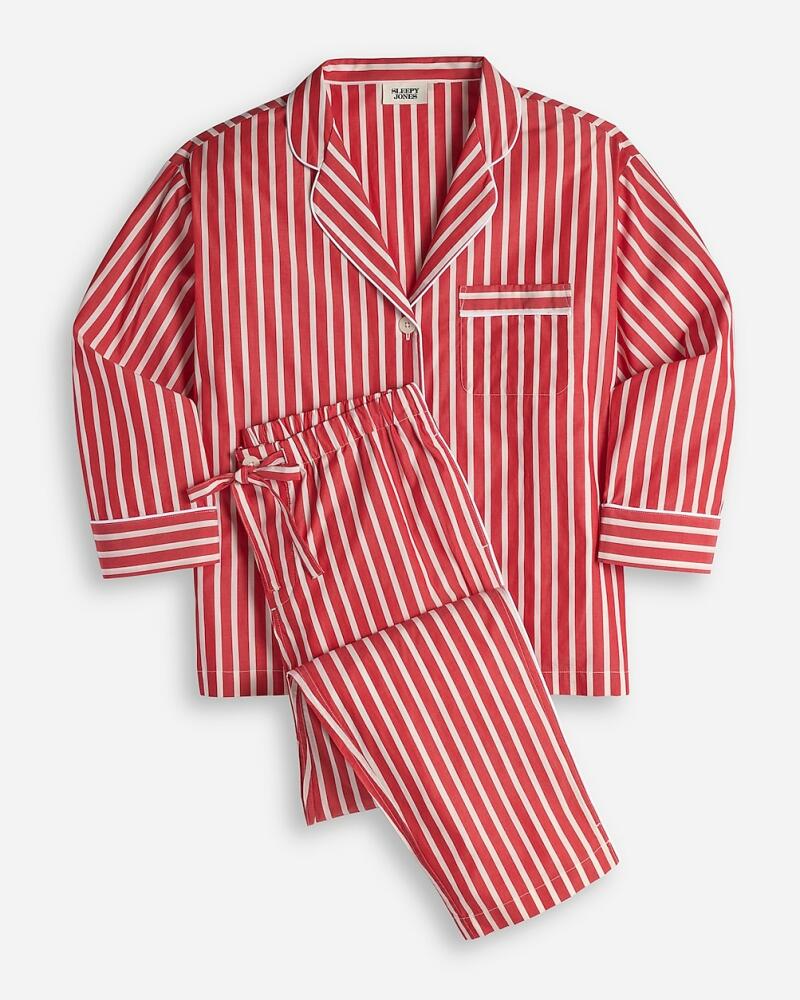 J.Crew Sleepy Jones women's Marina pajama set in shadow stripe Cover