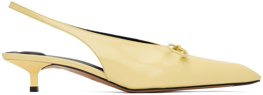 JACQUEMUS Yellow Les Sculptures 'Les slingbacks Cubisto basses' Heels Cover