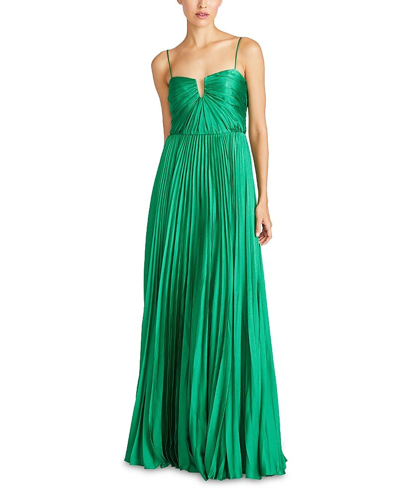 Ml Monique Lhuillier Helena Satin Long Dress Cover