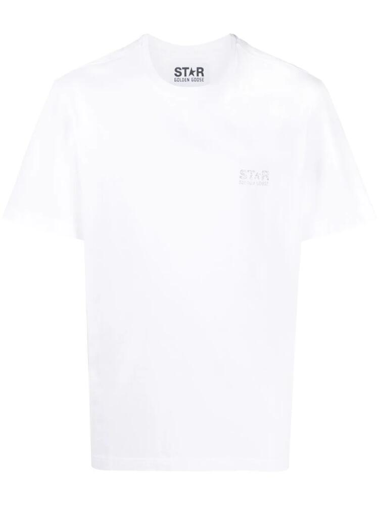 Golden Goose logo-print cotton T-shirt - White Cover