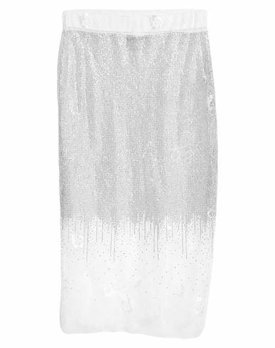 Brand Unique Woman Midi skirt White Polyamide Cover