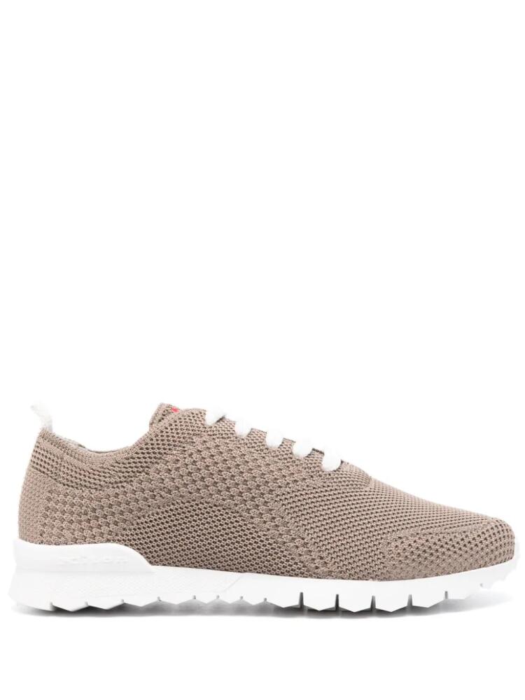 Kiton mesh-design running shoes - Neutrals Cover