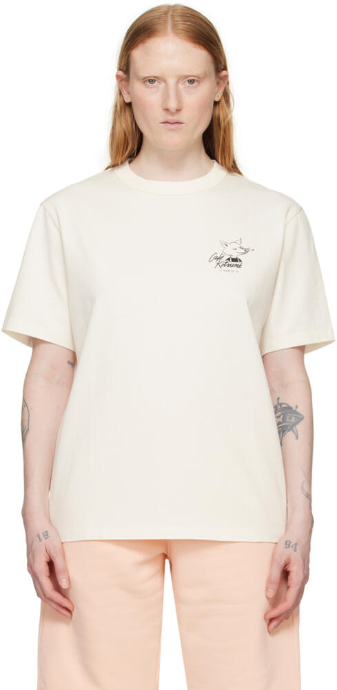 Maison Kitsuné Off White Fox Relax T-Shirt Cover