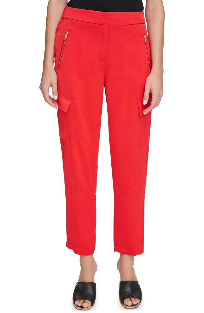 DKNY Cargo Ankle Pants in Flame Cover