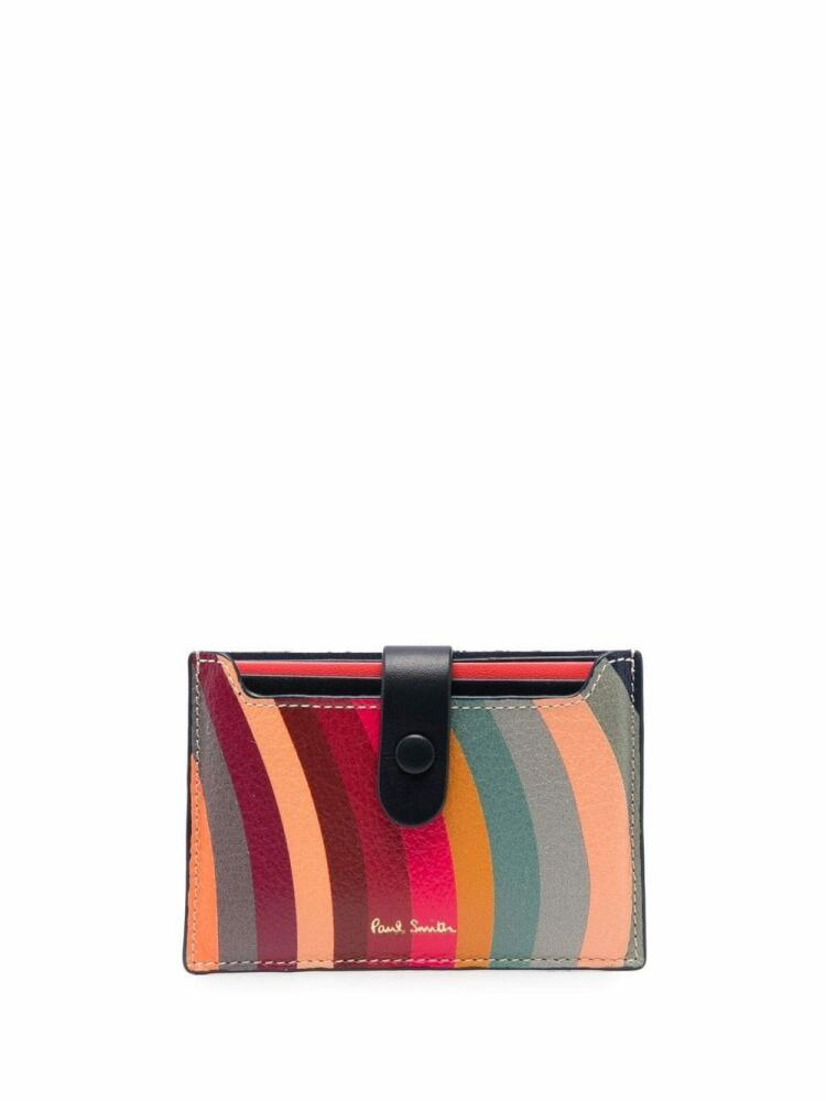 Paul Smith swirl-print card case - Green Cover