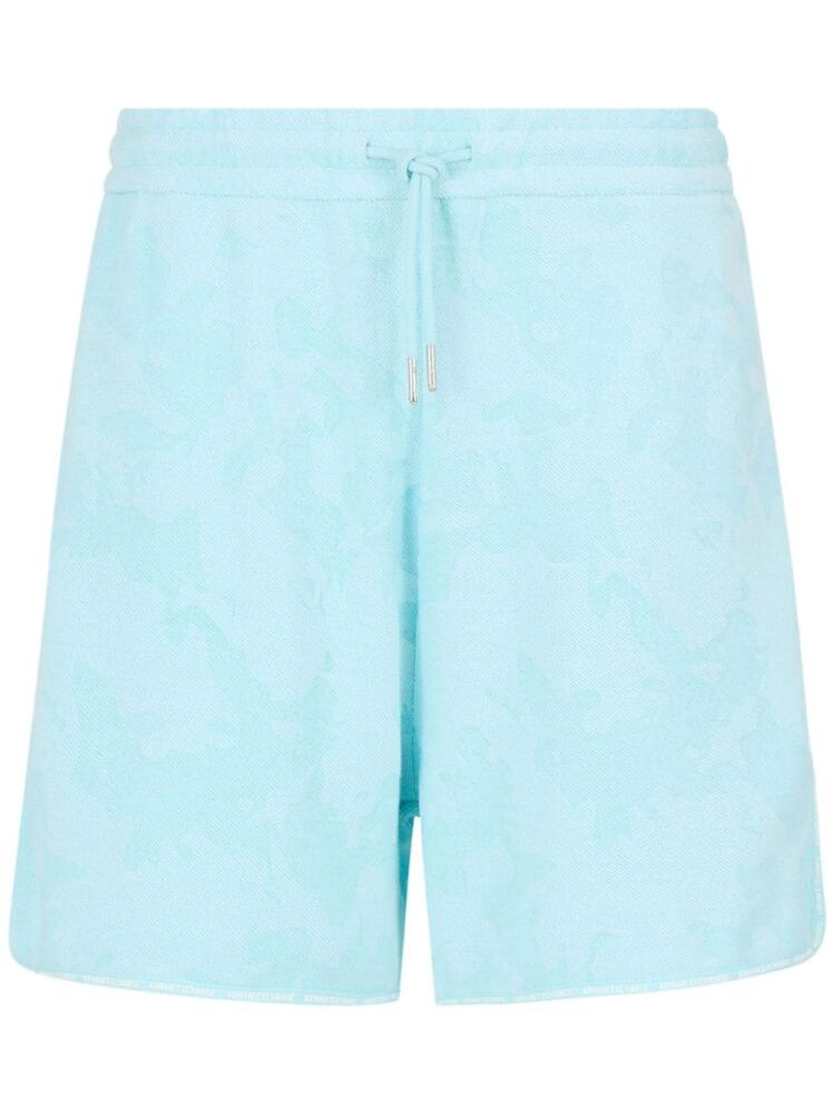 Armani Exchange terry-cloth track shorts - Blue Cover