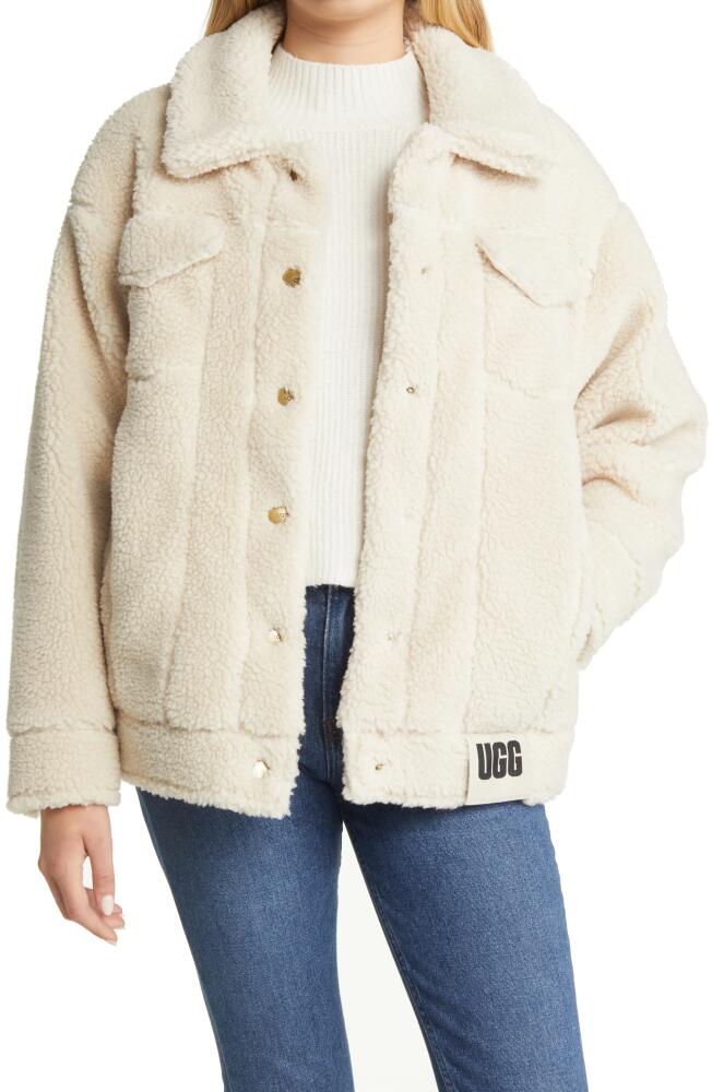 UGG(r) Fleece Trucker Jacket in Natural Cover