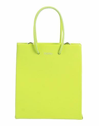 Medea Woman Handbag Acid green Soft Leather Cover