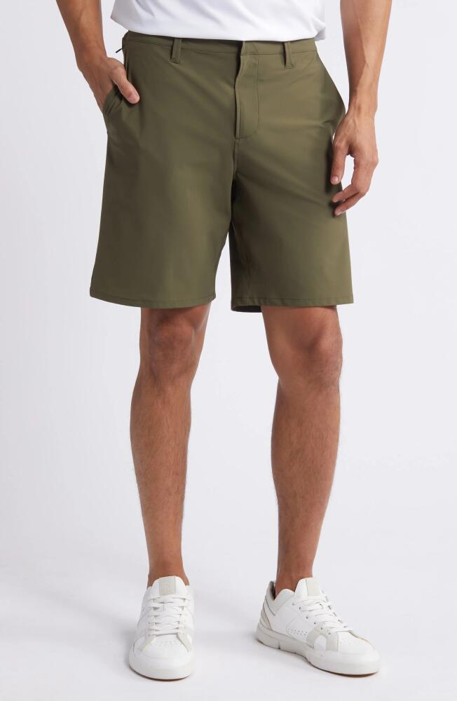 Zella Torrey 9-Inch Performance Golf Shorts in Olive Night Cover