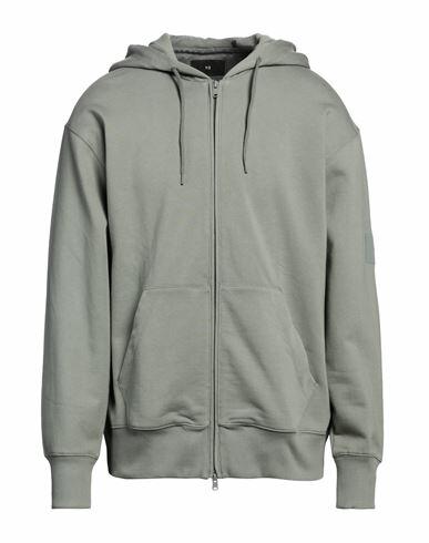 Y-3 Man Sweatshirt Sage green Organic cotton, Elastane Cover