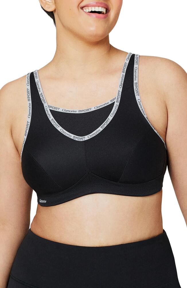 Glamorise No-Bounce Camisole Sports Bra in Black Cover