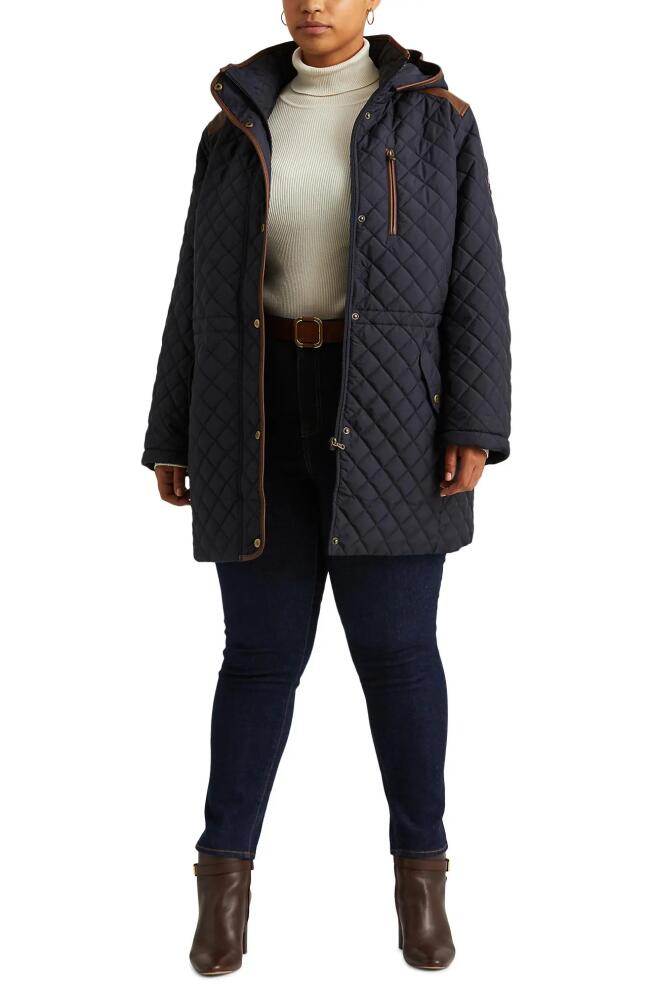 Lauren Ralph Lauren Hooded Quilted Jacket in Dark Navy Cover