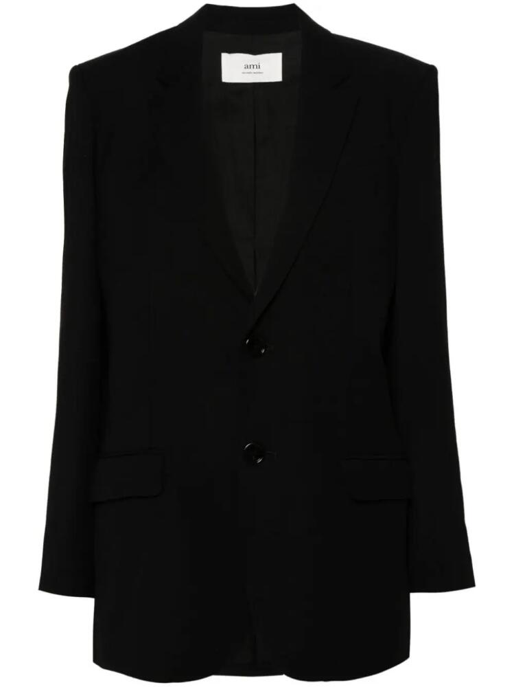 AMI Paris single-breasted blazer - Black Cover