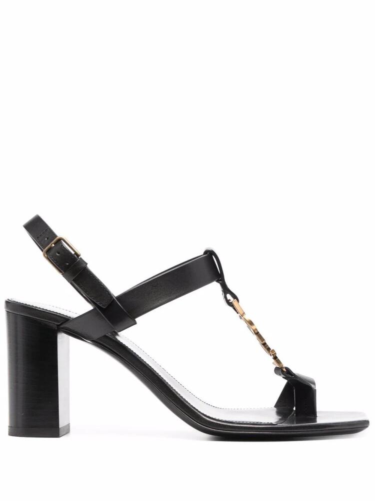 Saint Laurent 75mm Cassandra sandals - Black Cover