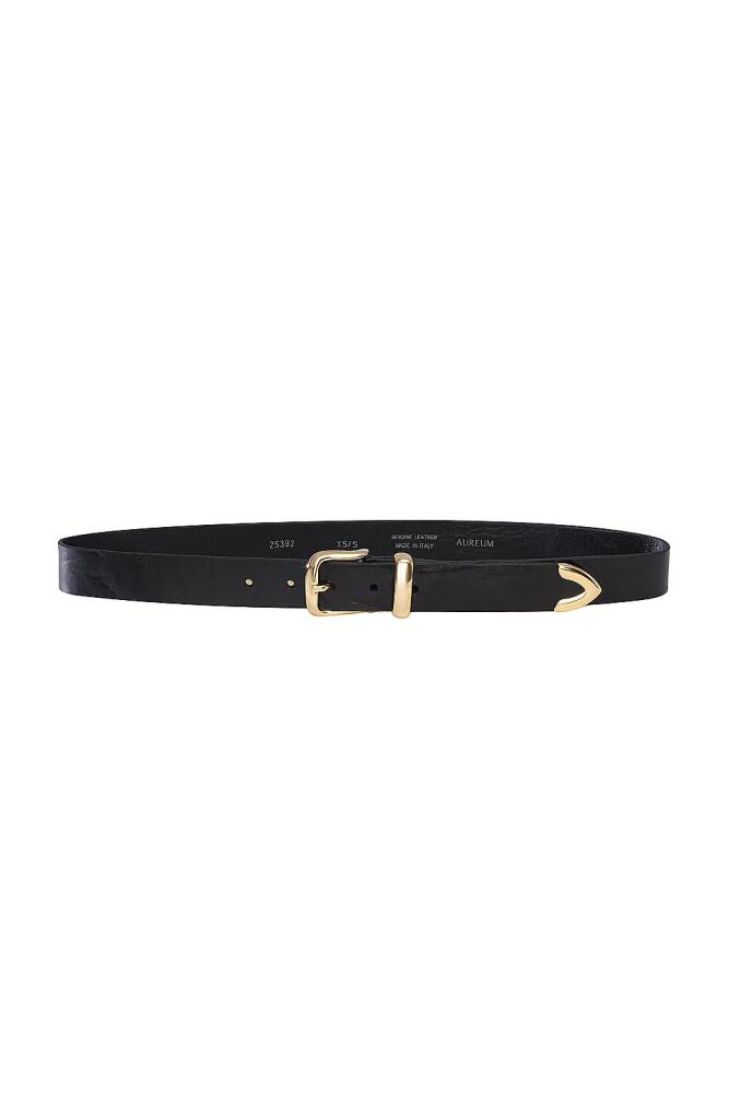 AUREUM Gold Tip Belt in Black Cover