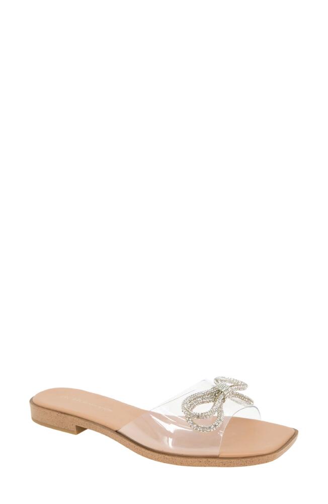 bcbg Laffi Slide Sandal in Clear/Tan Cover