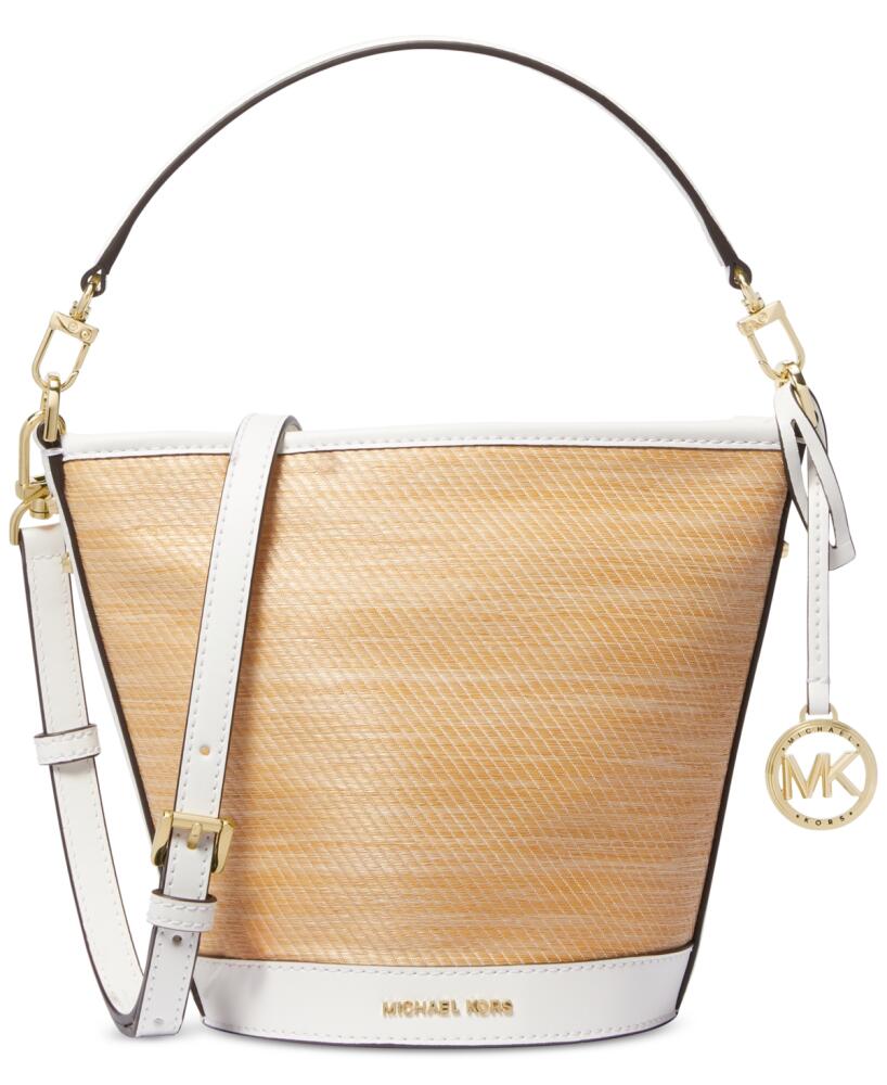 Michael Michael Kors Townsend Small Top Zip Convertible Bucket Crossbody - Nat/opticw Cover