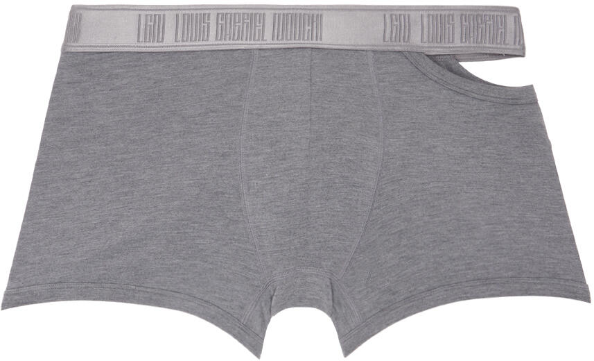 LGN Louis Gabriel Nouchi Gray Asymmetrical Opening Boxers Cover