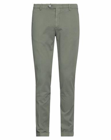 Betwoin Man Pants Sage green Cotton, Elastane Cover