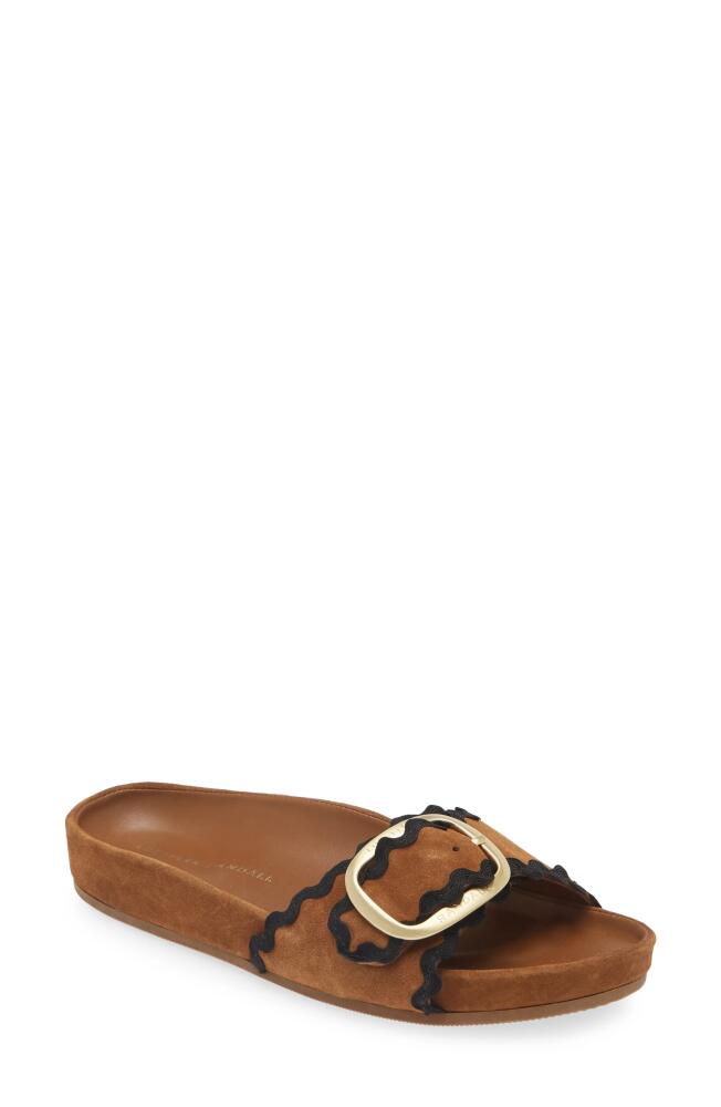 Loeffler Randall Iris Slide Sandal in Cacao/black Cover