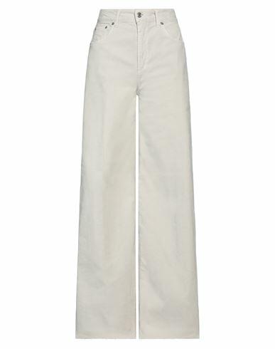 Department 5 Woman Pants Off white Cotton, Elastane Cover